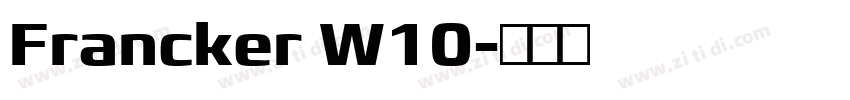 Francker W10字体转换